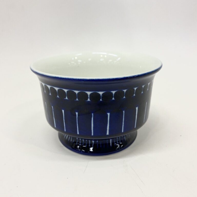 Read more about the article Vintage Arabia Finland Valencia Ulla Procope Blue Sugar Bowl w/o Lid