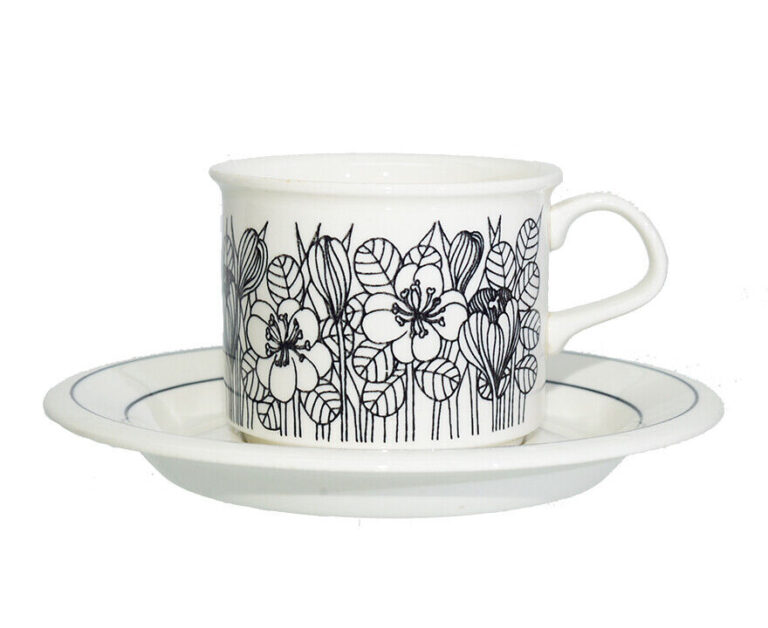 Read more about the article ARABIA #2 Arabic Vintage Crocus Coffee Cup Saucer Krokus Nordic Esteri