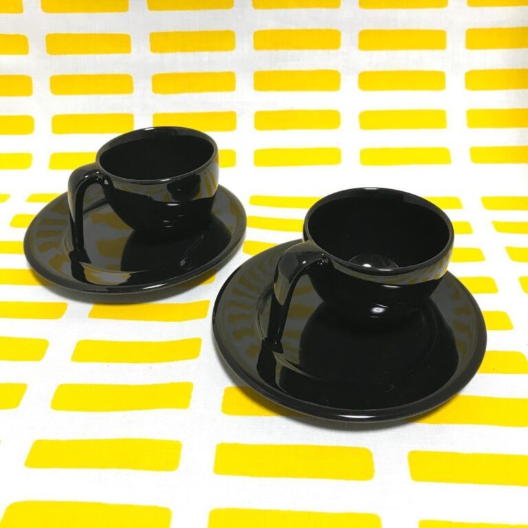 Read more about the article Arabia Arabic Ego Espresso Cup Saucer Black Ultra