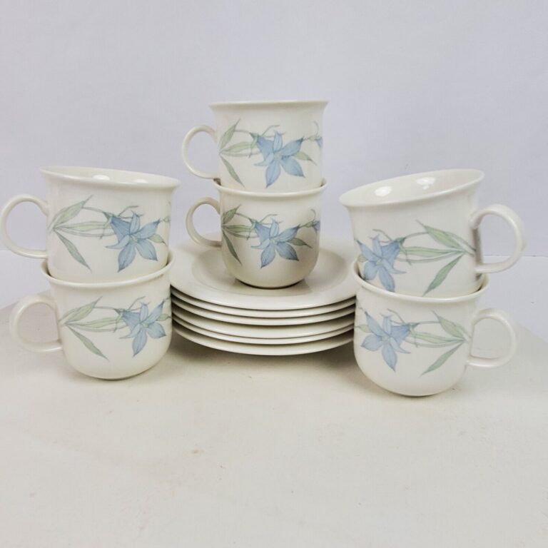 Read more about the article Vintage Arabia Finland Arctica Coffee Tea Cups Saucers SET OF 6 Drinkware