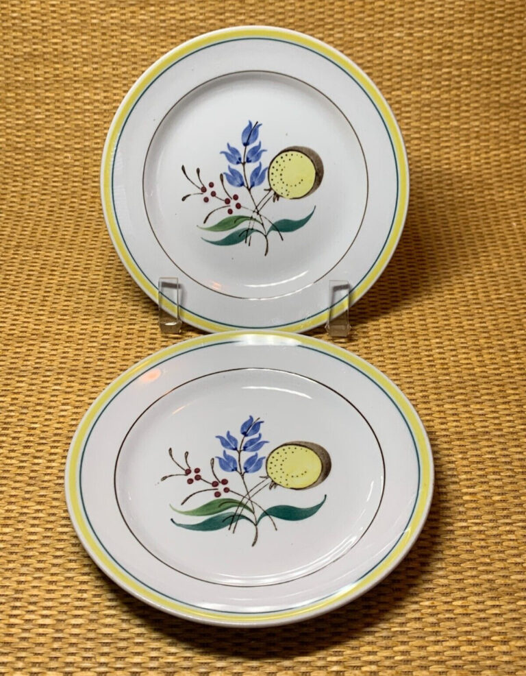 Read more about the article Vintage Arabia Finland WINDFLOWER 5.75″ Bread and Butter Appetizer Plates – Set 2