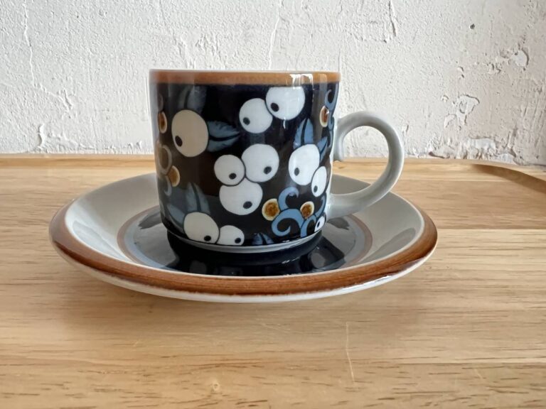 Read more about the article Arabia Taika Coffee Cup Saucer Cup/Taika/Finland/Blueberry/Nordic/287-6