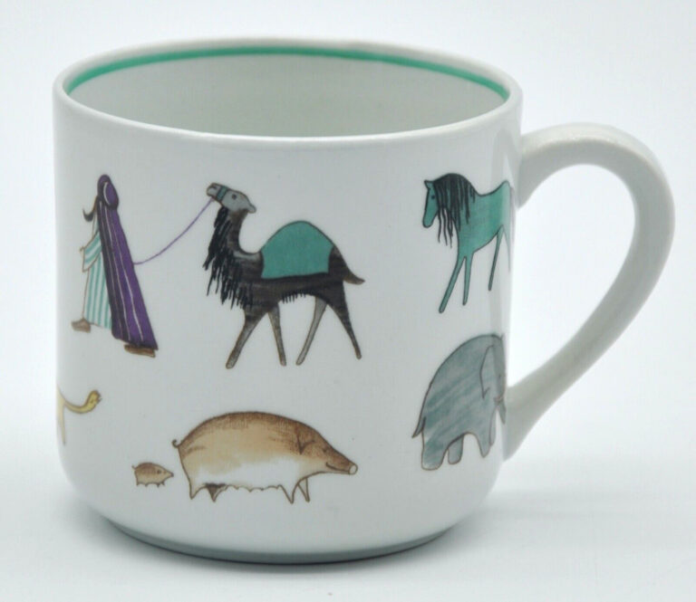 Read more about the article Vintage MCM “Animal Parade” Children Cup by Anja Juurikkala for Arabia Finland