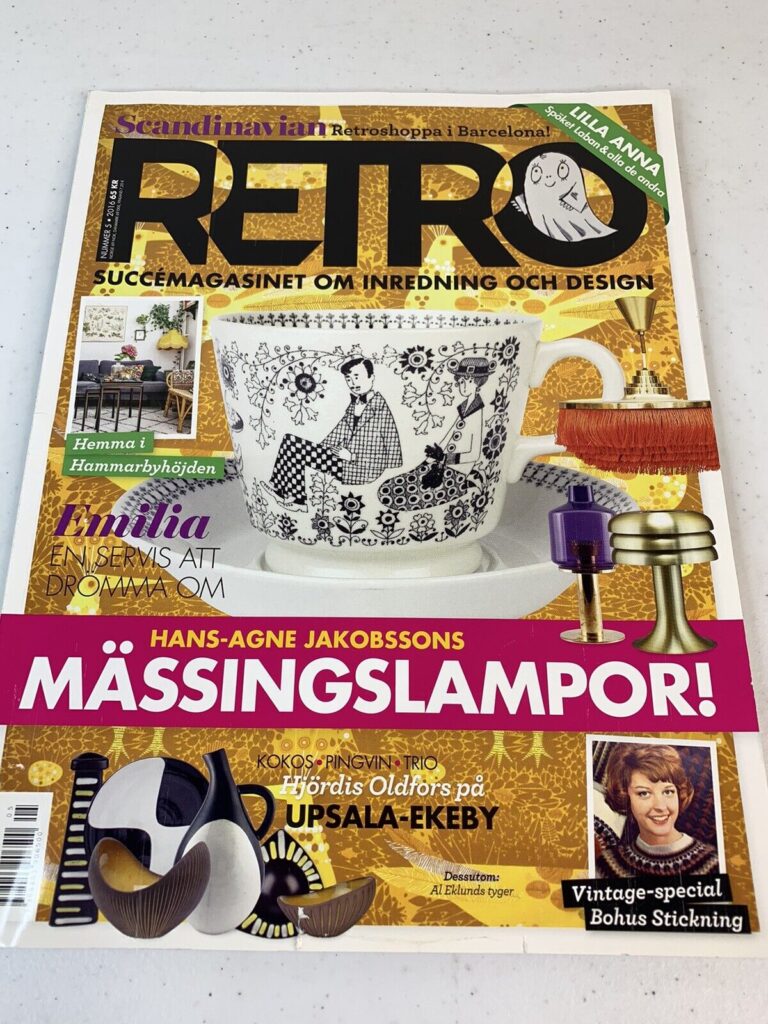 Read more about the article Swedish Magazine RETRO 2016 | Uppsala-Ekeby | Emilia Arabia  Hans-Agne Jakobsson