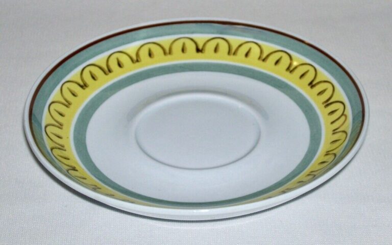 Read more about the article ARABIA ~ Early Porcelain 5.5″ Coupe SAUCER (Crownband) ~ Finland