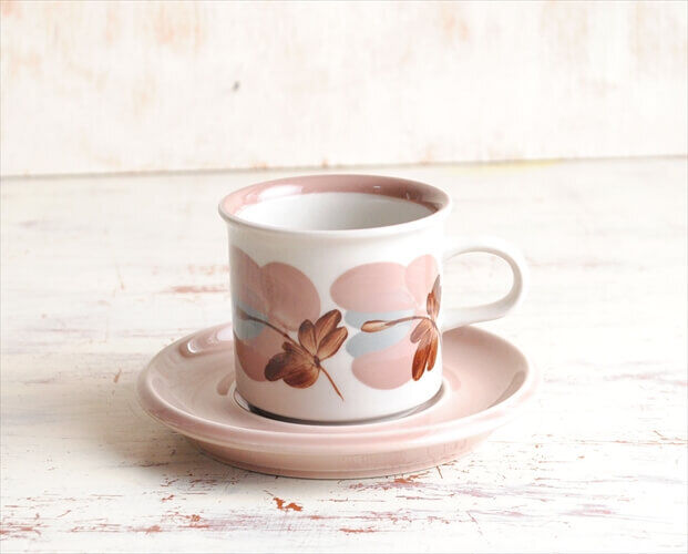 Read more about the article ARABIA #86 Koralli Cup and Saucer 6.5cm High Finland Vintage Antique