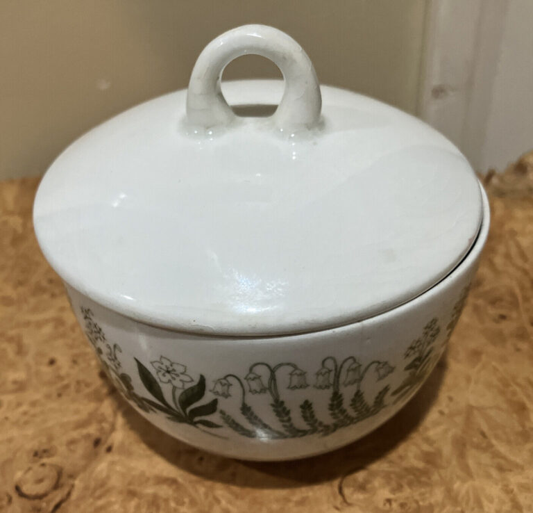 Read more about the article Vintage MCM Arabia Finland Polaris Raija Uosikkinen Sugar Bowl With Lid 2 1/2”