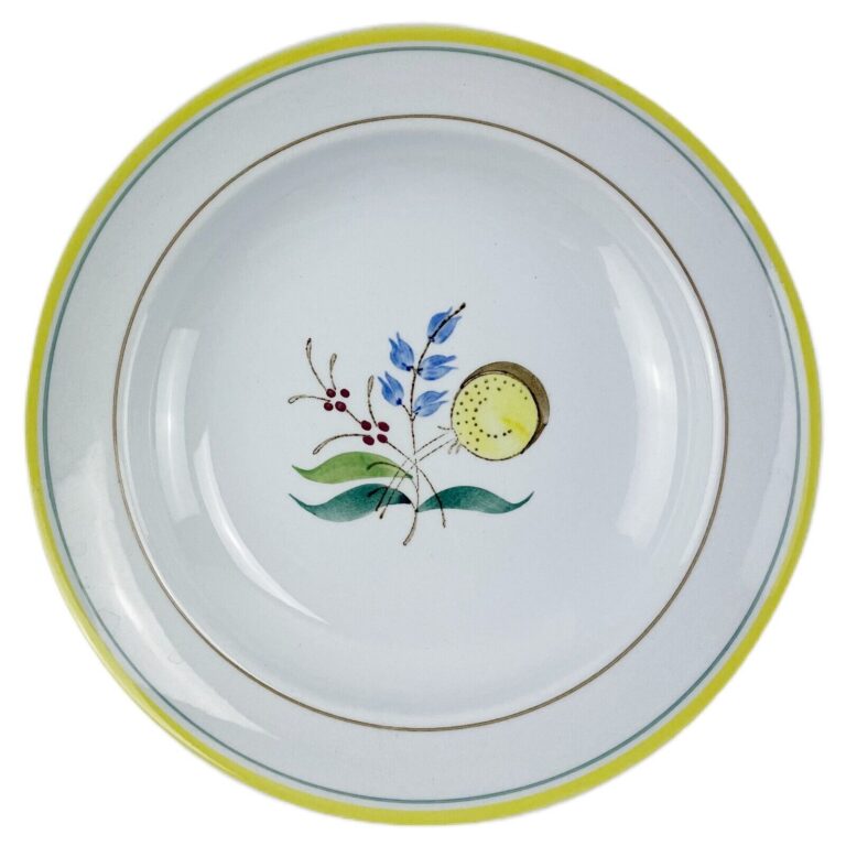 Read more about the article Arabia of Finland Windflower Salad Plate 14915 Rimmed Bowl 7.75″ Hand Painted