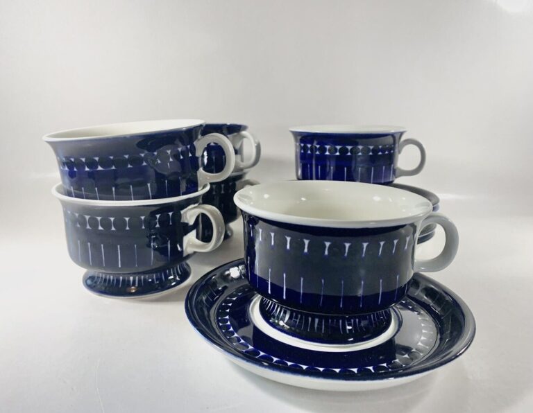 Read more about the article 6x Arabia Valencia Ulla Procope Tea Cup and Saucer Set