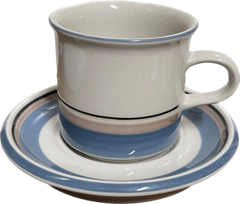 Read more about the article Arabia Uhtua Coffee Cup and Saucer Tea Finland Porcelain Vintage