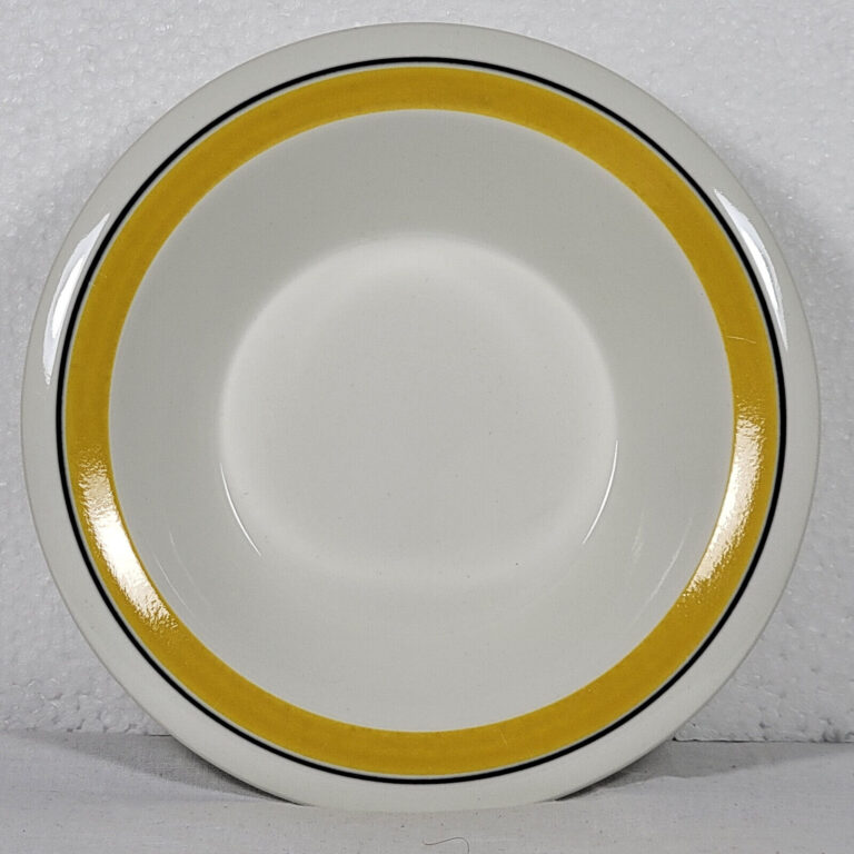 Read more about the article Arabia Finland Faenza Yellow Stripe Bowl 5 7/8 inch Diameter