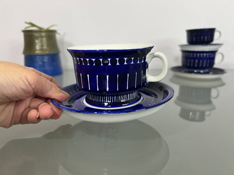 Read more about the article Arabia Finland Valencia Tea Cup Set by Ulla Procope