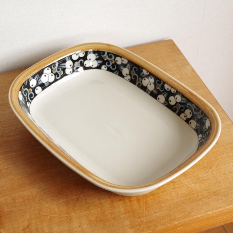 Read more about the article ARABIA Finland Taika Rectangular Deep Plate Bowl Platter 30 x 22.8cm