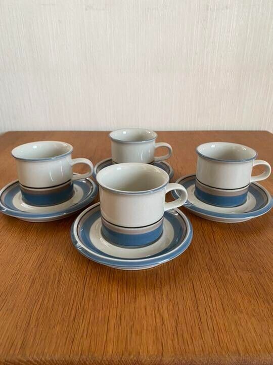 Read more about the article ARABIA Finland Uhtua Coffee Cup Saucer Short 4 Set