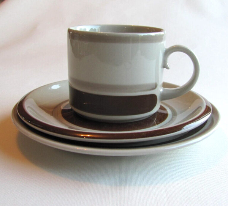 Read more about the article Arabia Pirtti Coffee Cup  Saucer and Cake Plate Finland
