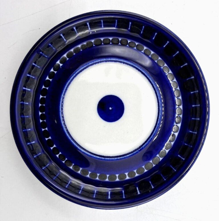 Read more about the article Arabia Finland Valencia Saucer Cobalt Navy Blue White 4.5″ Diam. – 1 PC