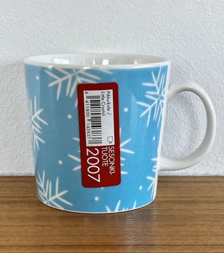 Read more about the article Arabia Snowflake Small 2007 Winter Limited Mug Light Blue 2