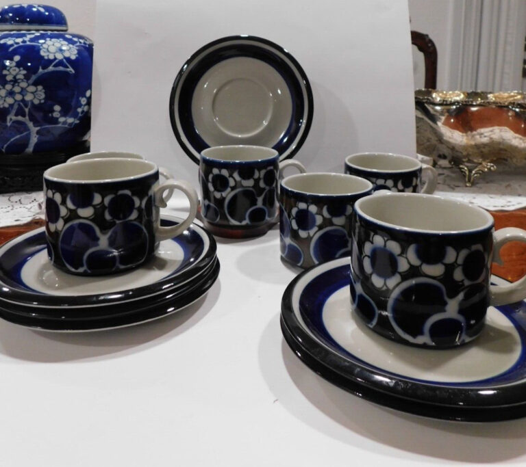 Read more about the article Arabia Saara Coffee Cups and  Saucers No.4 ( set of 6 )