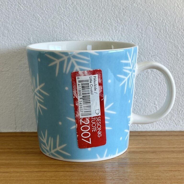 Read more about the article Arabia Snowflake Small 2007 Winter Limited Mug Light Blue