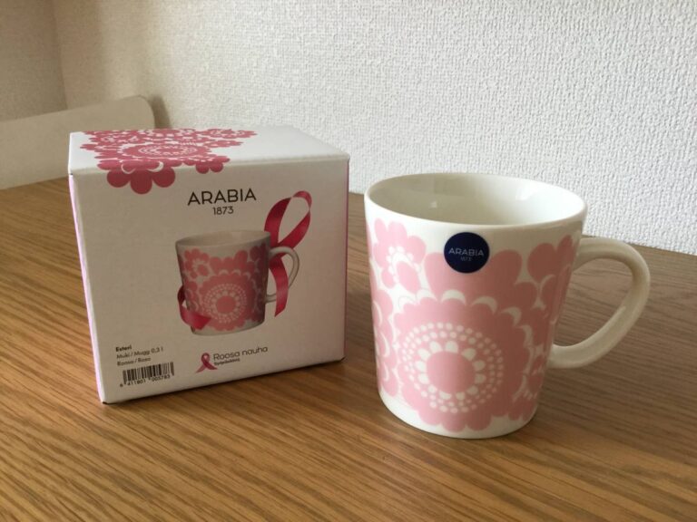 Read more about the article Arabia Esteri Mug Pink With Box Tomura Nordic Ribbon