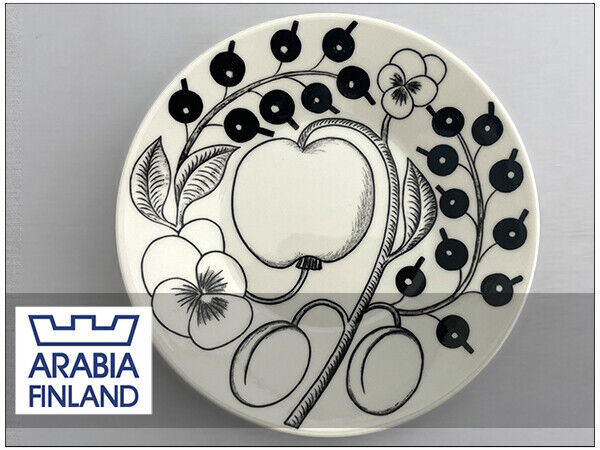Read more about the article Arabia Arabia/Old Logo Paratiisi Black Paratiisi/Plate 16.5Cm Out Of Print Scand