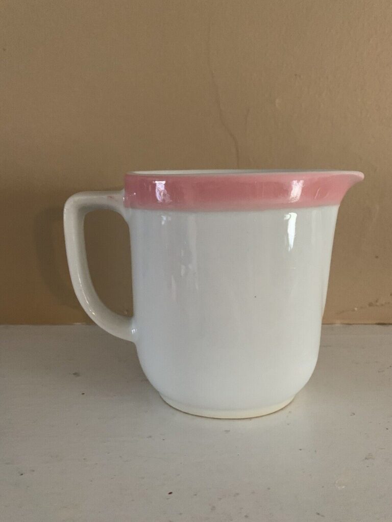 Read more about the article Arabia – Pink Ribbon Pattern – Small 4” Pitcher