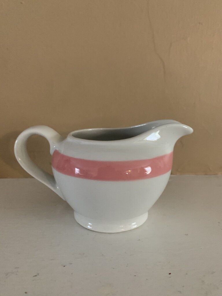 Read more about the article Arabia – Pink Ribbon Pattern – Mini Creamer 2”