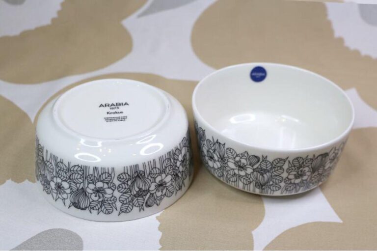 Read more about the article Arabia Crocus Bowl Black Set Of 2 Krokus