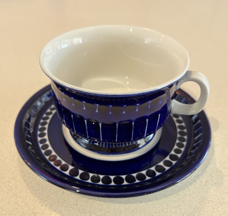 Read more about the article Arabia Valencia Cup and Saucer Set  Ulla Procope Finland