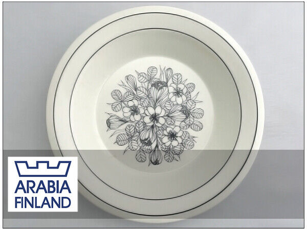 Read more about the article Arabia Arabia Krokus Monochrome Soup Plate Bowl 20Cm Scandinavian Vintage Tablew