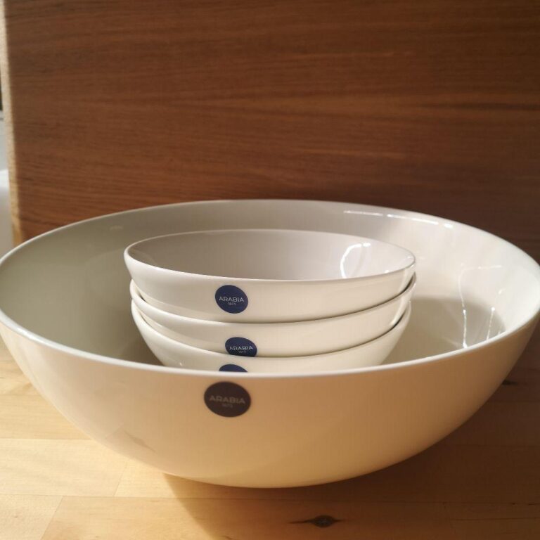 Read more about the article Arabia 24H White Salad Bowl Set Of 4 Large Plate