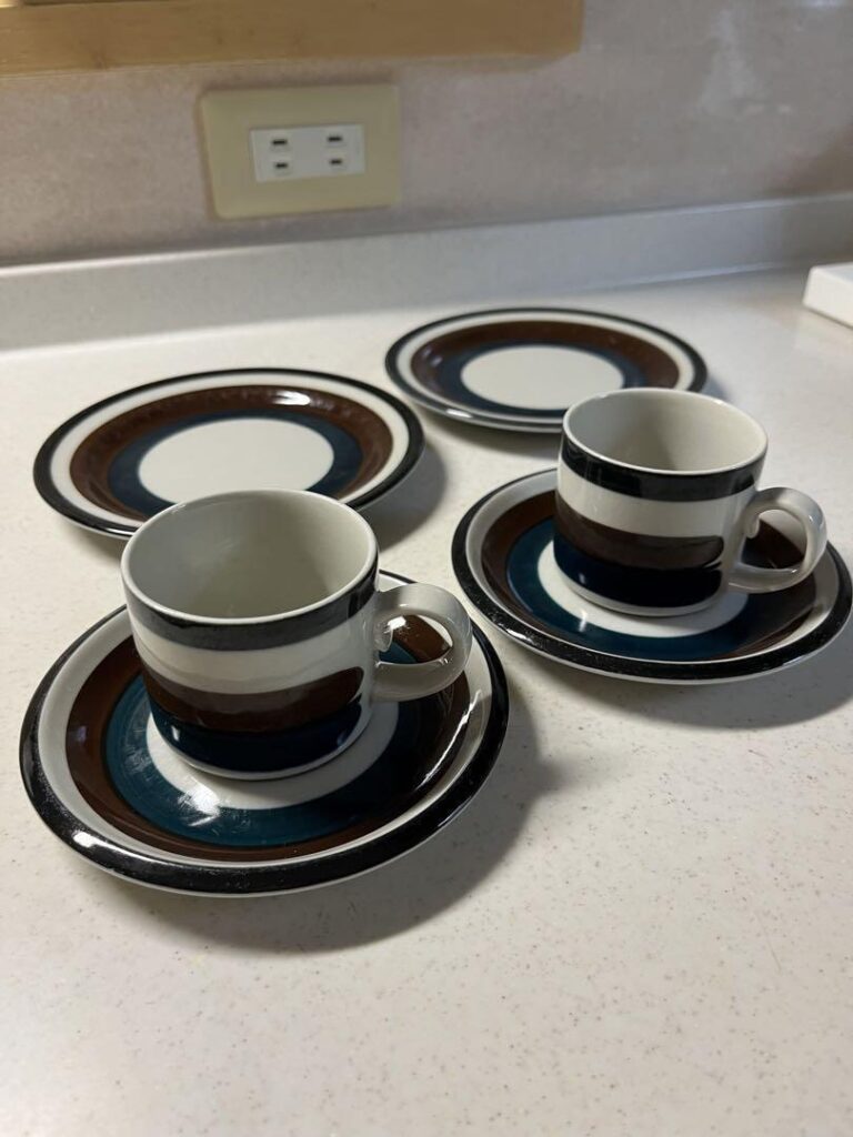 Read more about the article Arabia Kaira Coffee Cup Saucer Plate Set