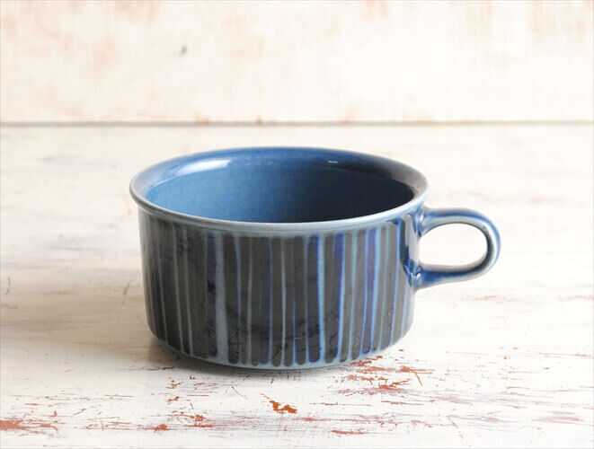 Read more about the article ARABIA #2 Cosmos Blue Tea Cup KOSMOS Finland Vintage Antique