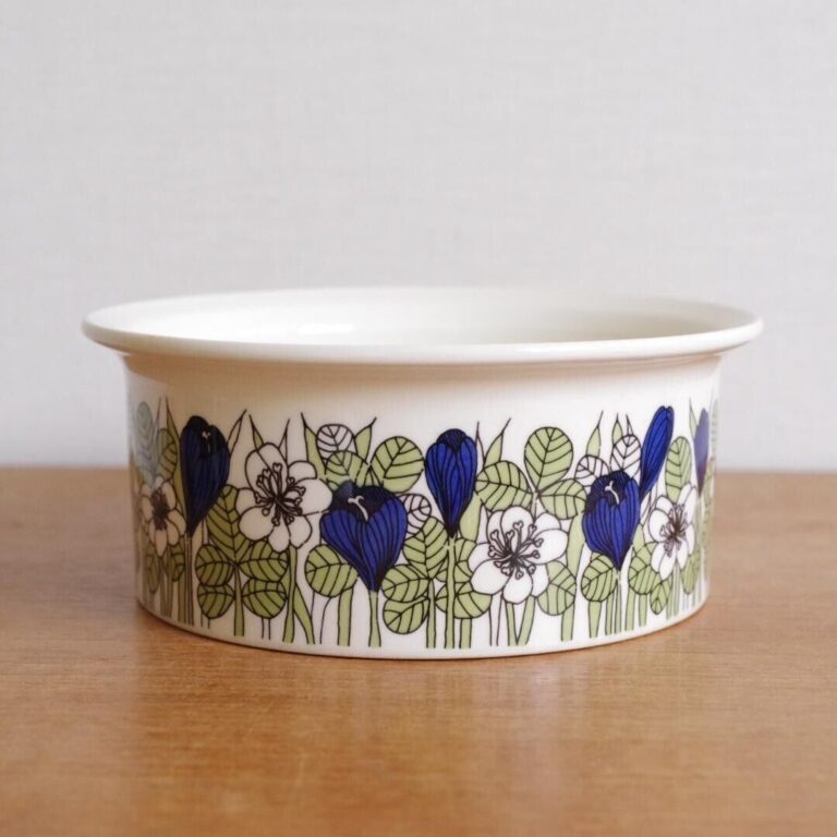 Read more about the article Arabia Krokus Green Bowl 15.6cm Vintage