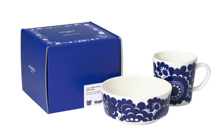 Read more about the article Arabia Beloved Patterns Esteri Gift Box Set Mug  0.3 L and Bowl 13 cm