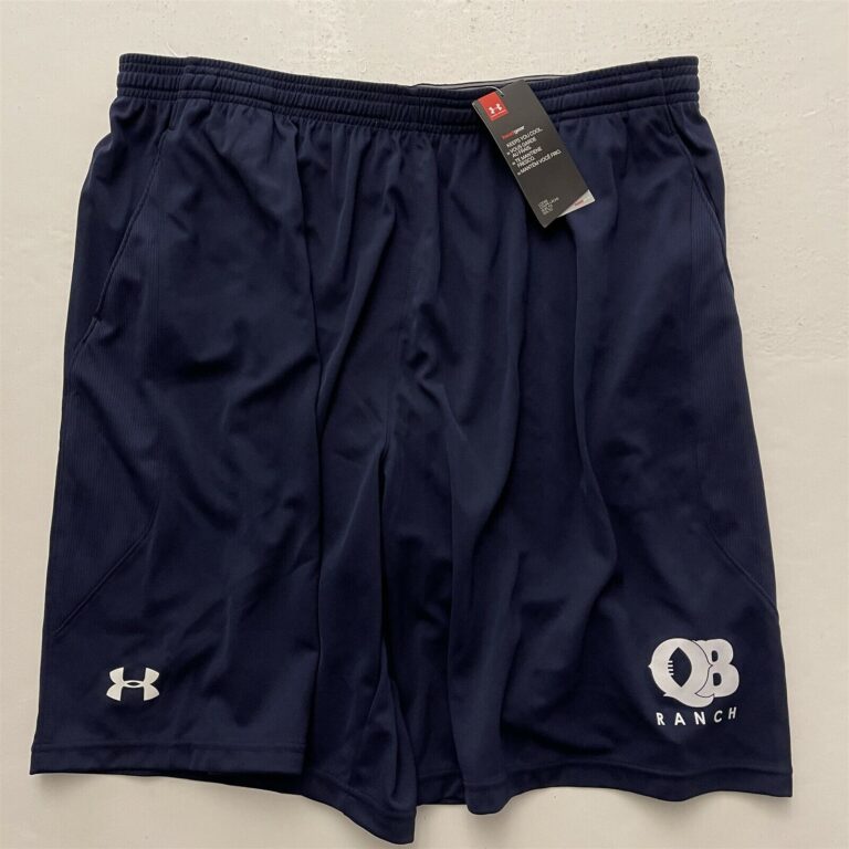 Read more about the article NWT Under Armour Heat Gear QB Ranch 2XL 36 x 9″ Navy Blue Drawstring Shorts