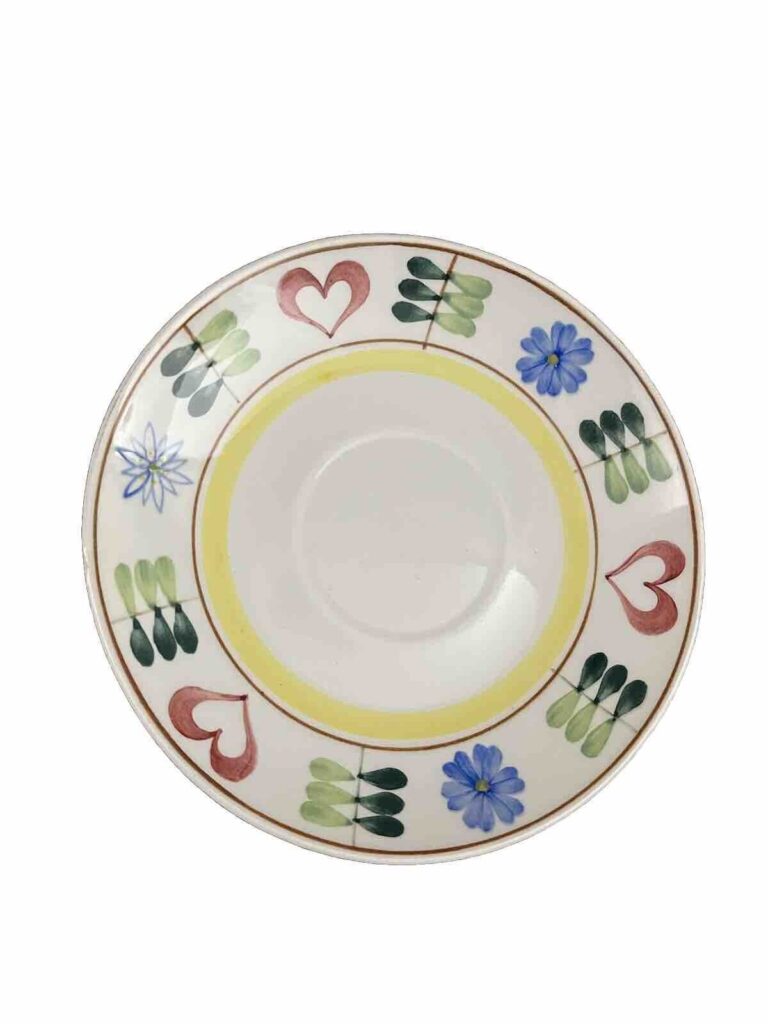 Read more about the article 1 Arabia Finland Pirtti Saucer Only Hearts and Flowers Pastels Replacements