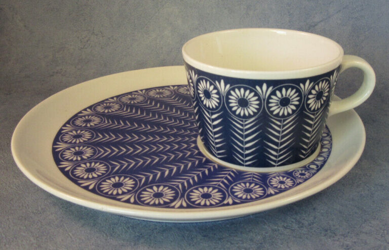 Read more about the article ARABIA OF FINLAND  Riikinkukko Vintage  Coffee cup and Saucer  Excellent Condition