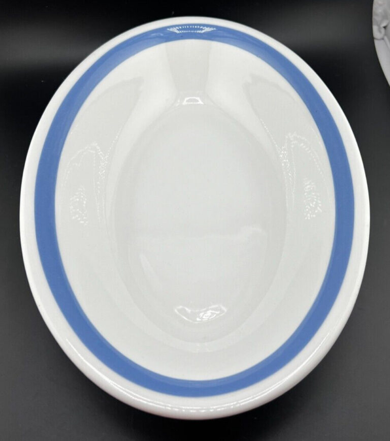 Read more about the article ARABIA FINLAND RIBBONS BLUE 11″ OVAL VEGETABLE BOWL