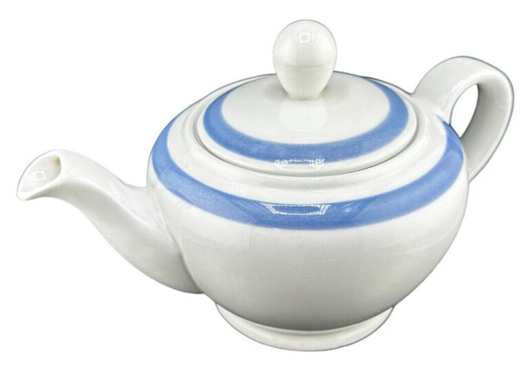 Read more about the article ARABIA FINLAND RIBBONS BLUE TEAPOT