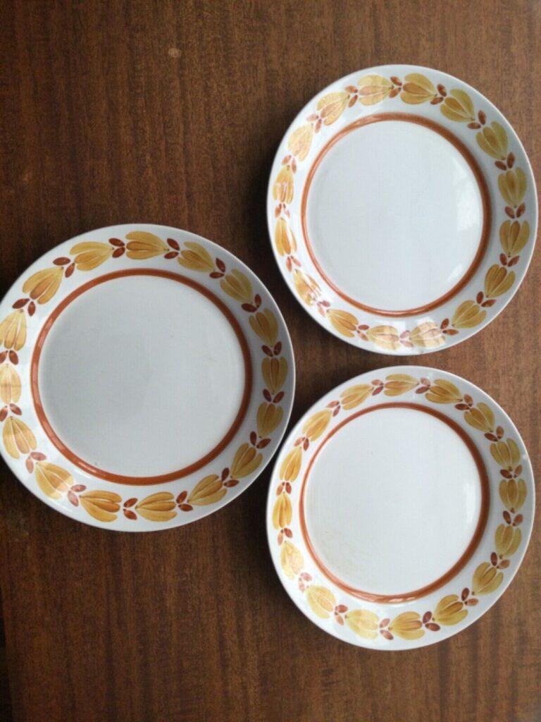 Read more about the article 3 – Vintage Arabia Finland BOTNIA Floral 10” Dinner Plates