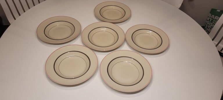Read more about the article 6 deep dinner plates  Arabia Finland