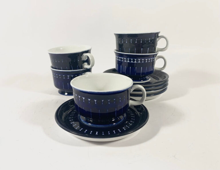 Read more about the article 5x Arabia Valencia Ulla Procope Mocha Demitasse Cup and Saucer Set