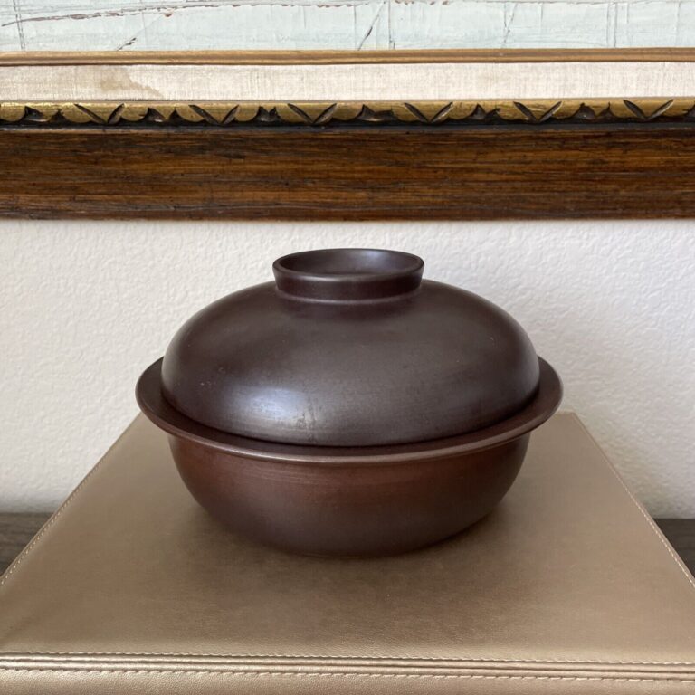 Read more about the article VTG Arabia Finland LIEKKI Flame Casserole Pot  w Lid MCM 70s Brown HTF Read*