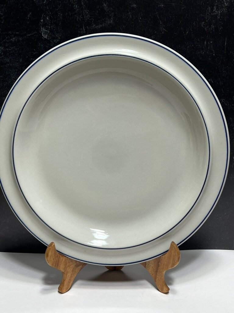 Read more about the article ARABIA Finland Saimaa Blue Stripe Round Serving 13 1/8” Chop Plate Platter