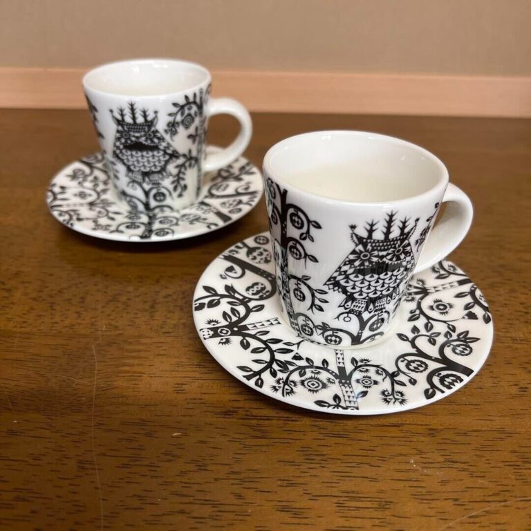 Read more about the article Iittala Taika Black Espresso Cup Saucer Pair Set