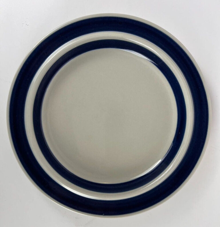 Read more about the article Vtg ARABIA Finland Anemone Cobalt Blue Dinner Rimmed #3 Plate 10”  Ulla Procope