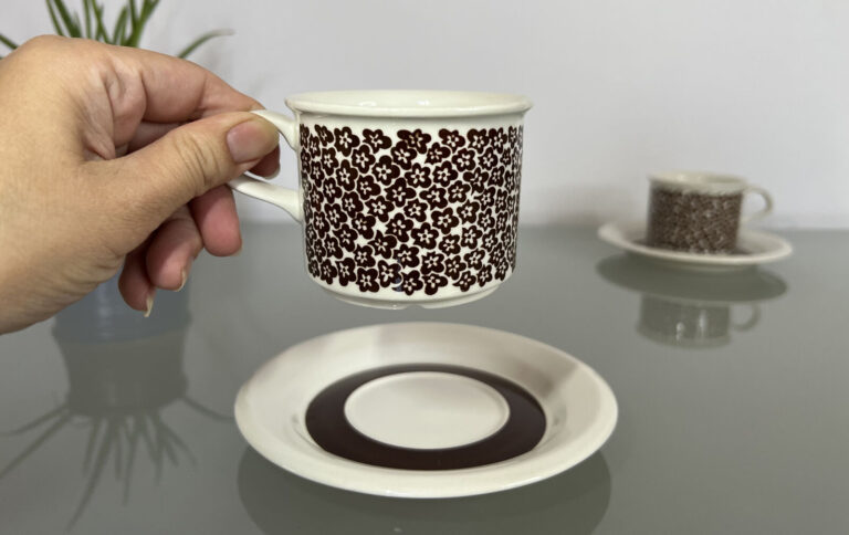 Read more about the article Arabia Faenza  Coffee Cup Set by Peter Winquist and Inkeri Seppälä