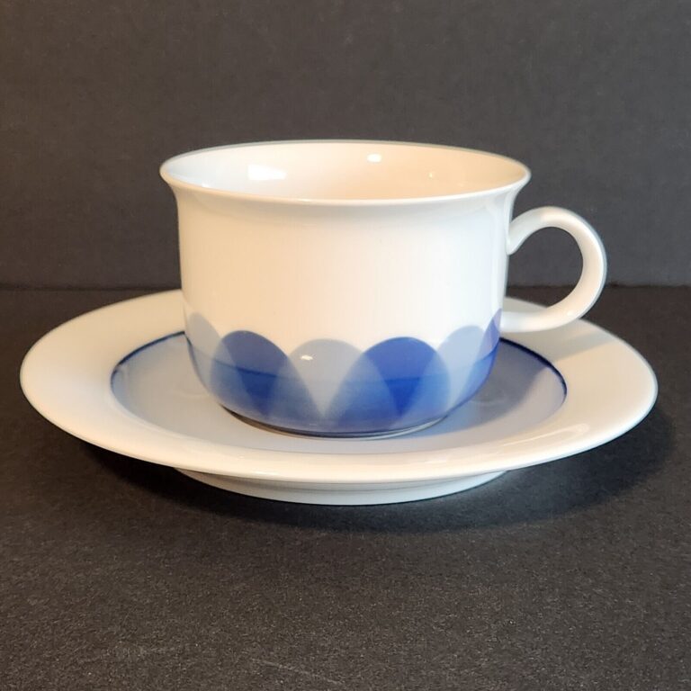 Read more about the article Arabia Finland Pudas Arctica CUP SAUCER SET Blue coffee SETS SOLD INDIVIDUALLY