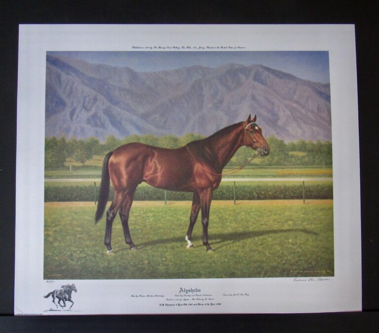 Read more about the article Richard Stone Reeves – Alysheba – Collectible Race Horse Print – MINT
